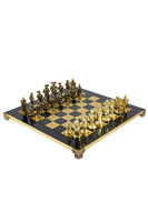  Średniowiecze, ekskluzywne szachy mosiężne