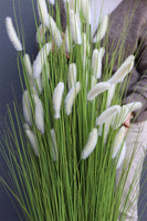 Trawa Pustynna, sztuczna trawa z kłosami, biała