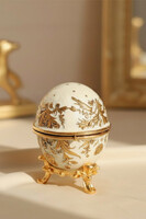 Faberge, elegancka szkatułka metalowa A