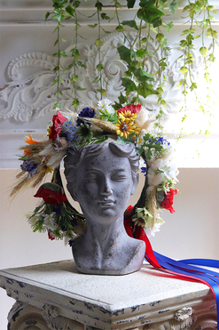 Słowiański 2, kwiatowy wianek na głowę, rozmiar uniwersalny