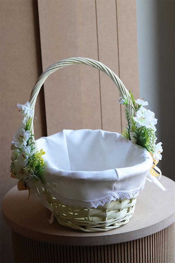 Brenolia, dwustronnie dekorowany koszyczek wielkanocny