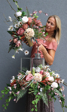 Angelo Garden Benicio, komplet dekoracji, lampion + bukiet 