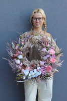 November Garden, boho jesienny wianek