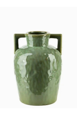 Earth B, nowoczesny wazon / amfora, zielony, wym.6.5x16.5x25cm