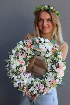 Miriam Serene, dekoracyjny wianek na drzwi, śr.40cm 