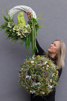 W Gnieździe, wiosenny wianek z gałązek