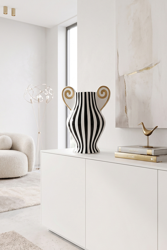 Roma Noir Glamour, ceramiczny wazon 