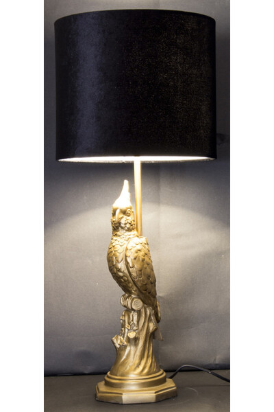 Golden Parrot, elegancka lampa stołowa