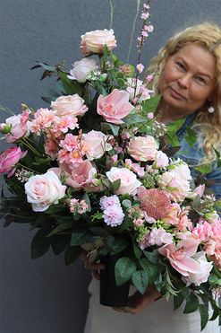 Balea Pasaja, bukiet nagrobny we wkładzie, dł.65cm 