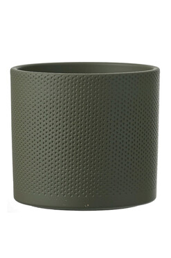 Erasmus, okrągła osłonka donica, zielona A, wym.26x28cm