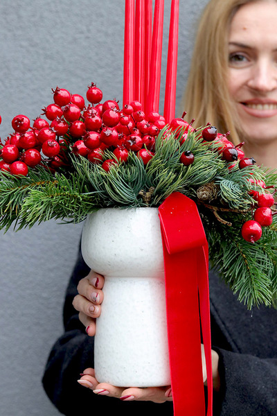 Karmin Design 2, świąteczny stroik adwentowy