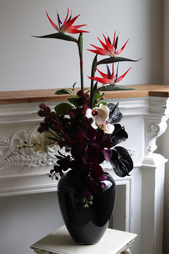 Ikenobo, egzotyczny bukiet w wazonie, wys.105cm 