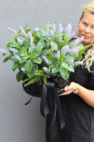 Herena, kompozycja nagrobna w misie z lawendą