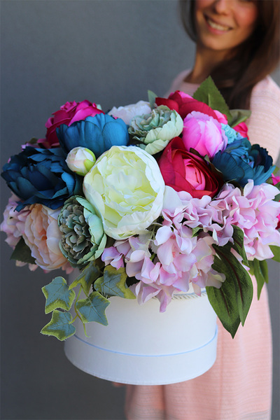 flowerbox Caryca Blue, wys.30cm