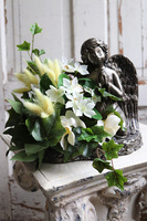 dekoracja nagrobna z aniołem, Mary, wym.25x27x30cm 