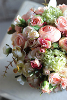 bogaty bukiet wiosennych kwiatów w szklanym wazonie, Narcisio, wys.31cm 