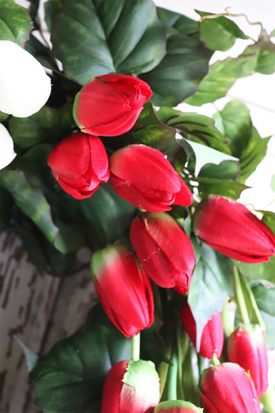 elegancki wieniec nagrobny, Patriota, wym.42x57cm