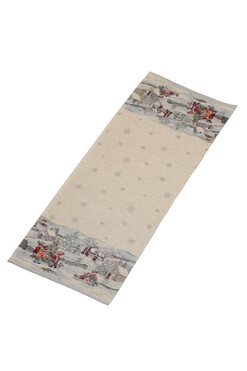 Zimowa Zabawa, świąteczny bieżnik gobelinowy, 96x36cm