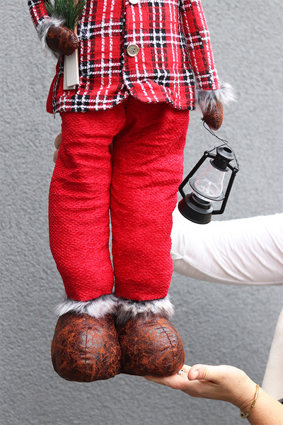 laleczka zimowa stojąca renifer	