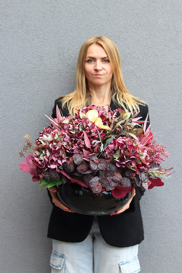 Katarina Deluxe, komplet dekoracji nagrobnych, kompozycja + bukiet