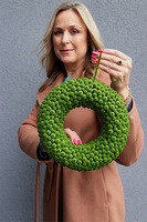 Moss, świąteczny wianek z zielonego mchu