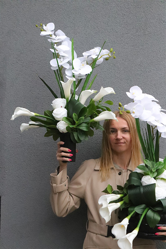 bukiet nagrobny z kaliami, Lissandra