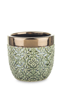 Lagos, ceramiczna osłonka na kwiaty, wym.10x11cm