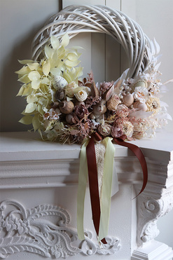 Piaskowa Wielkanoc, wielkanocny wianek z zającem, rozp.50cm