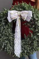 elegancki wysokiej jakości zielony wianek, Poczuj Wiosnę, śr.49cm