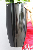 duży storczyk Black Fiberglass Grande 2 w czarnej donicy