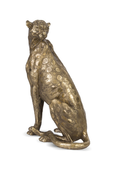 Gepard, złota figurka dekroacyjna