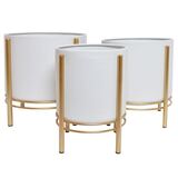 White&Gold A, osłonka / kwietnik, kpl.3szt