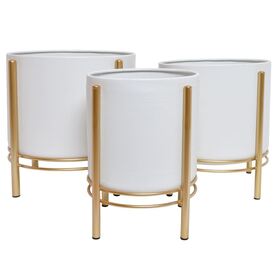White&Gold A, osłonka / kwietnik, kpl.3szt