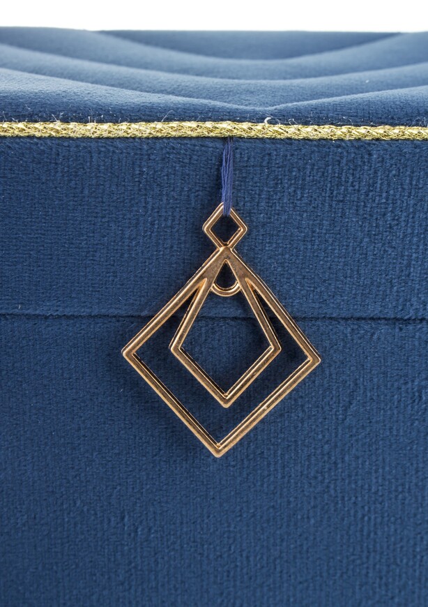 szkatułka / kuferek Florencja Blue, wym.10x22x13cm