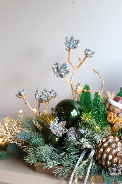 Zielony Biegun, świąteczny stroik na stół