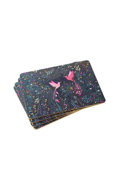 India, podkładki korkowe z kolibrami