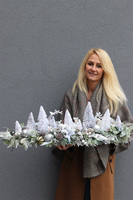 Dużo Śniegu LED, świąteczny zimowy stroik