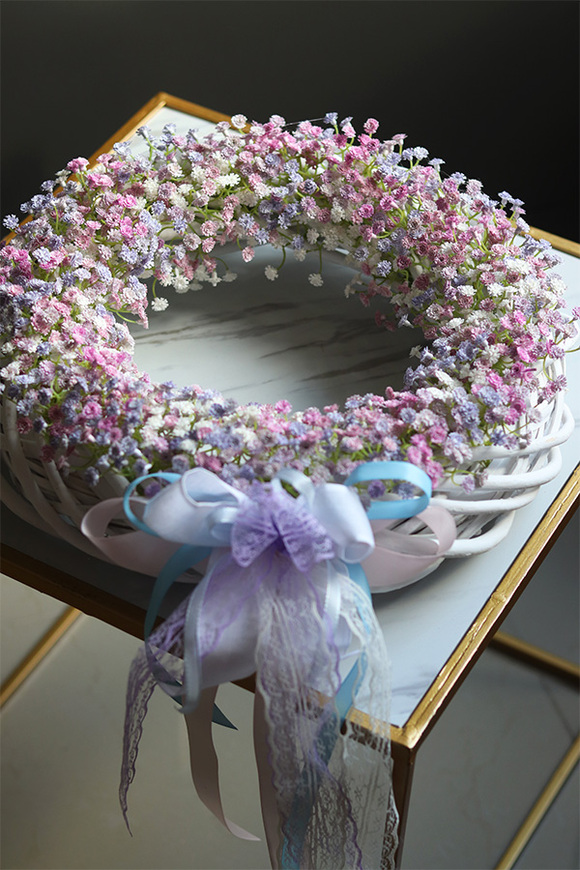 Kaszka Pastelowa Extra, wiosenny wianek dekoracyjny