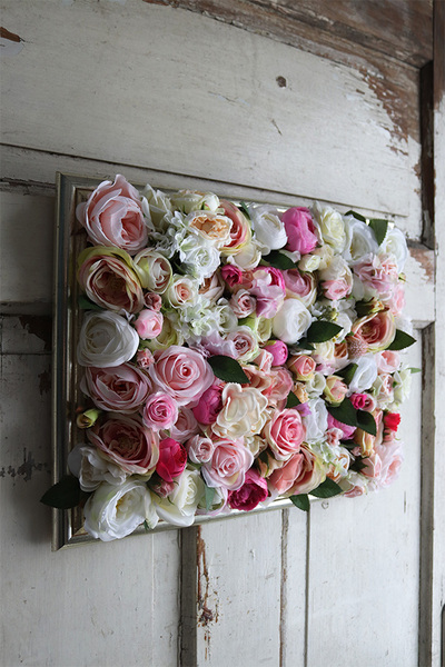 kwietna rama jednostronna, Maria Antonina Silver, wym.44x34.5cm 