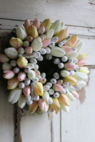 Tulippano, wianek wielkanocny na drzwi, śr.34cm