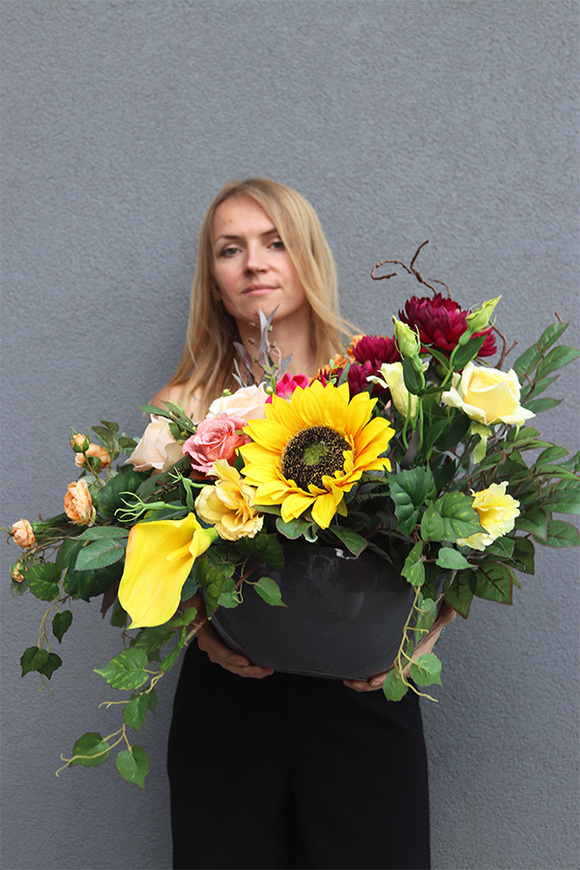 Miodowe Dni Premium, kompozycja nagrobna w naczyniu