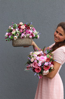 Bella Lux, komplet dekoracji kwiatowych, kompozycja + bukiet