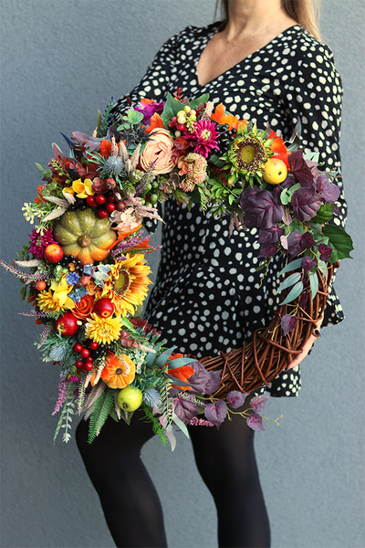 Barossa, wianek jesienny ze słonecznikami