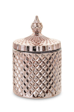 Palermo Champagne A, dekoracyjny pojemnik amfora, wym.13.5x8.5cm