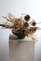 Boho Beige Modern, kompozycja z suszu w naczyniu