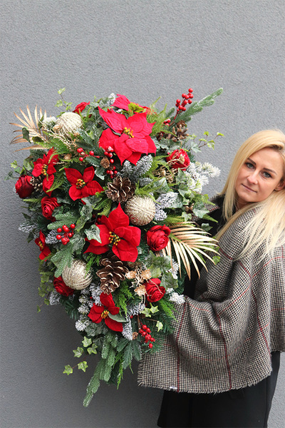 Red&Gold 2, świąteczna wiązanka nagrobna