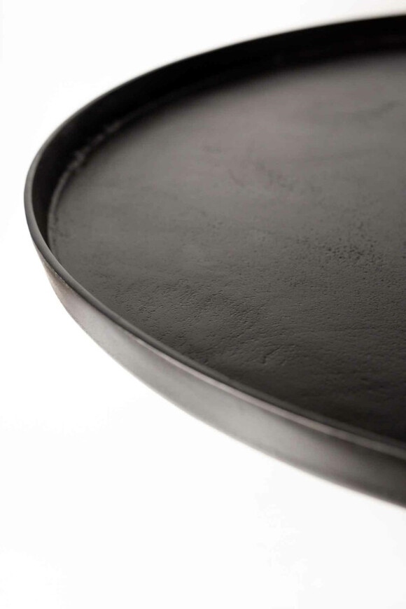 Kent, stolik kawowy okrągły, czarny