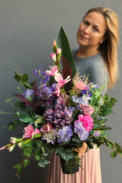 Otello, bukiet nagrobny we wkładzie, wys.60cm