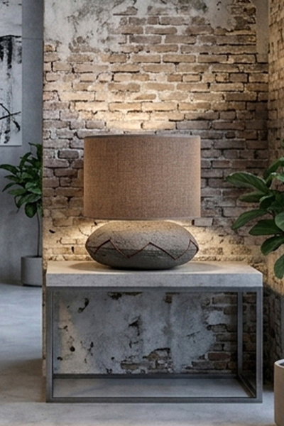 nowoczesna lampa stołowa ceramiczna