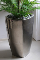 Areca Silver Moon, sztuczna palma w srebrnej donicy